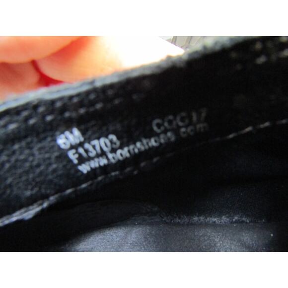 Born Womens Size 6 M Black Suede Zip Buckle Ankle Fashion Boots Bootie - Picture 10 of 11